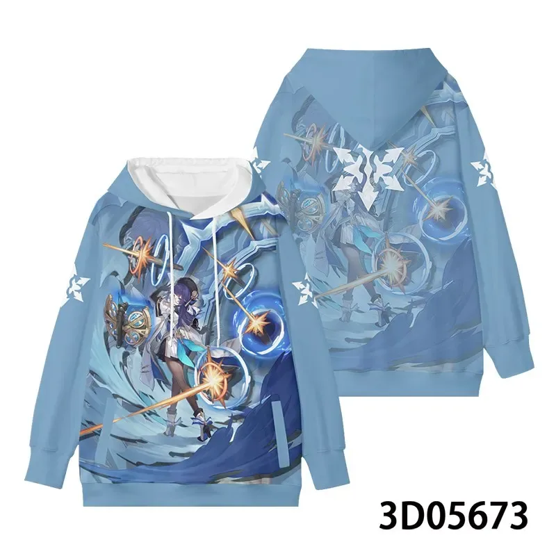 ใหม่เกมHonkai: Star Railทั้งหมดบทบาทเล่นHoodies 3Dพิมพ์อะนิเมะเสื้อกันหนาวขนาดใหญ่ผู้ชายผู้หญิงแขนยาวTracksuit Pullover