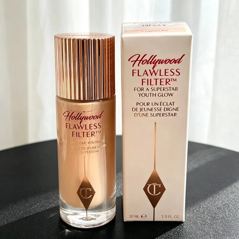Charlotte Tilbury Liquid Contour Featherlight & Serum Foundation Luminous&Cream Blush Velvety αδιάβροχο, απαλό ανακατεμένο μακιγιάζ