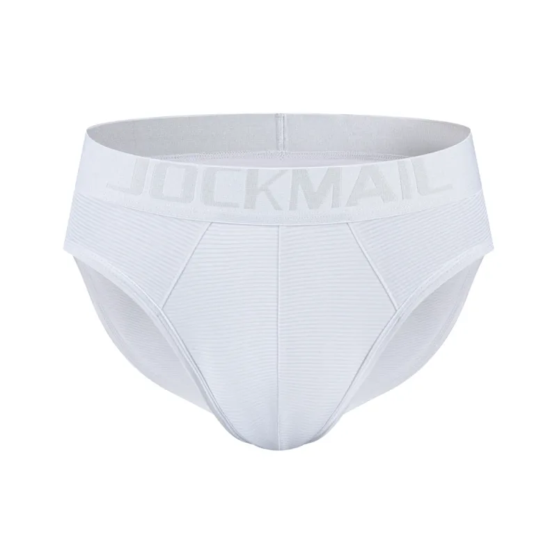 Men Underwear Brief Sexy Low-rise Striped Bikini Athletic Supporters Underpants Sleepwear Nylon Quick Dry Breathable — image 11