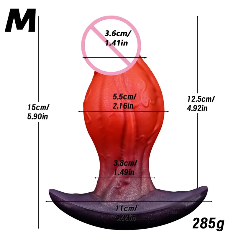 Ρεαλιστικό Dildo Big Knot Wearable πρωκτικό βύσμα υγρό βύσμα σιλικόνης κολπικό μασάζ προστάτη πρωκτού Παιχνίδια σεξ για ενήλικες για γυναίκες άνδρες — image 8
