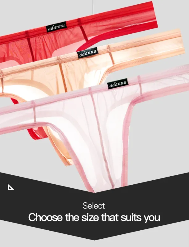 Ultra Thin Sheer Briefs Men Underwear Cooling Knickers Low Rise Bulge Pouch Underpants Soft Mesh Panties Male Thong Pants — image 13