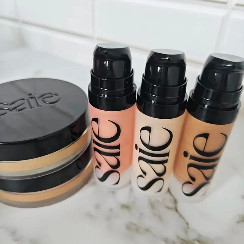 Fashion Saie Glitter Hydration Liquid Powder Blusher Moisturizing Liquid High Gloss Facial Contour Cream Products Makeup — image 4