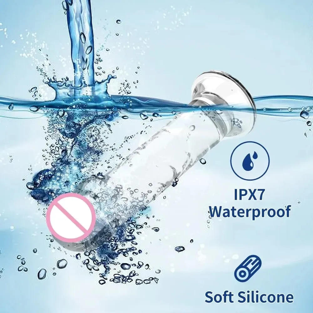 Realistic Small Silicone Jelly Dildo for Women with Suction Cup Strapon Compatible Anal Plug Adult Sex Toy for Women — image 3