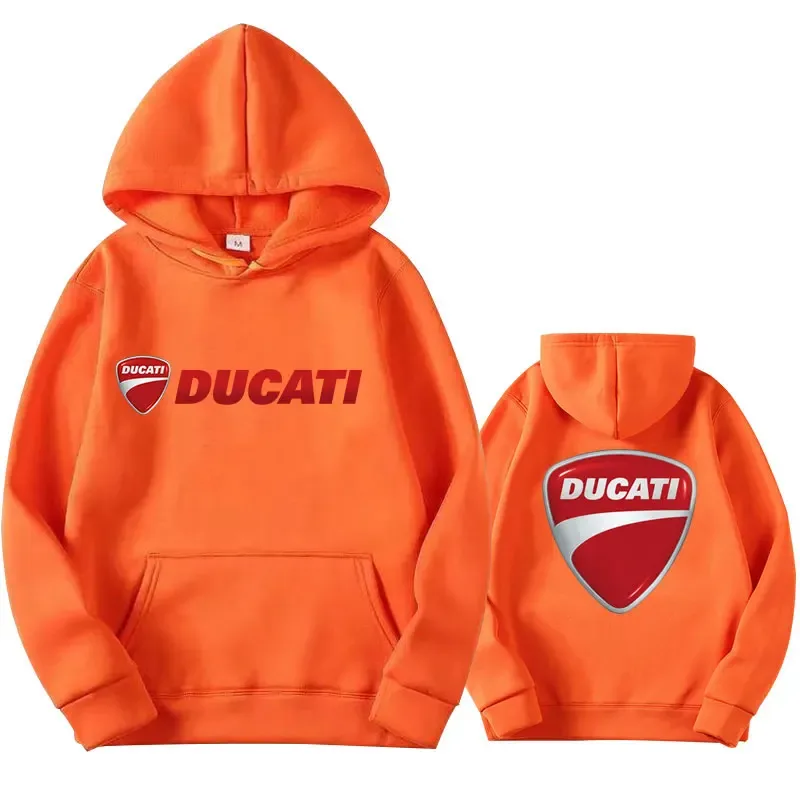 2026 DUCATIรถจักรยานยนต์Hoodiesเสื้อกีฬากลางแจ้งMotogpขี่จักรยานAll-Seasonพัดลมชุดชายเสื้อผ้าสตรี
