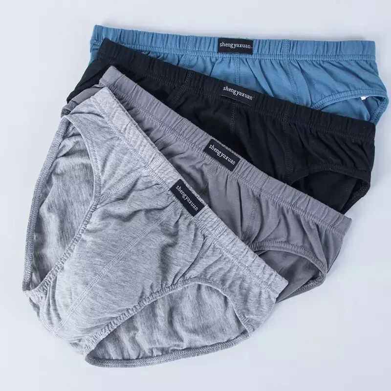 Cotton Underpants for Men Briefs Male Underwear Knickers Panties Pant Shorts Sexy Undies in Sizes XL to 6XL 2/3/4/5 Pcs/Lot