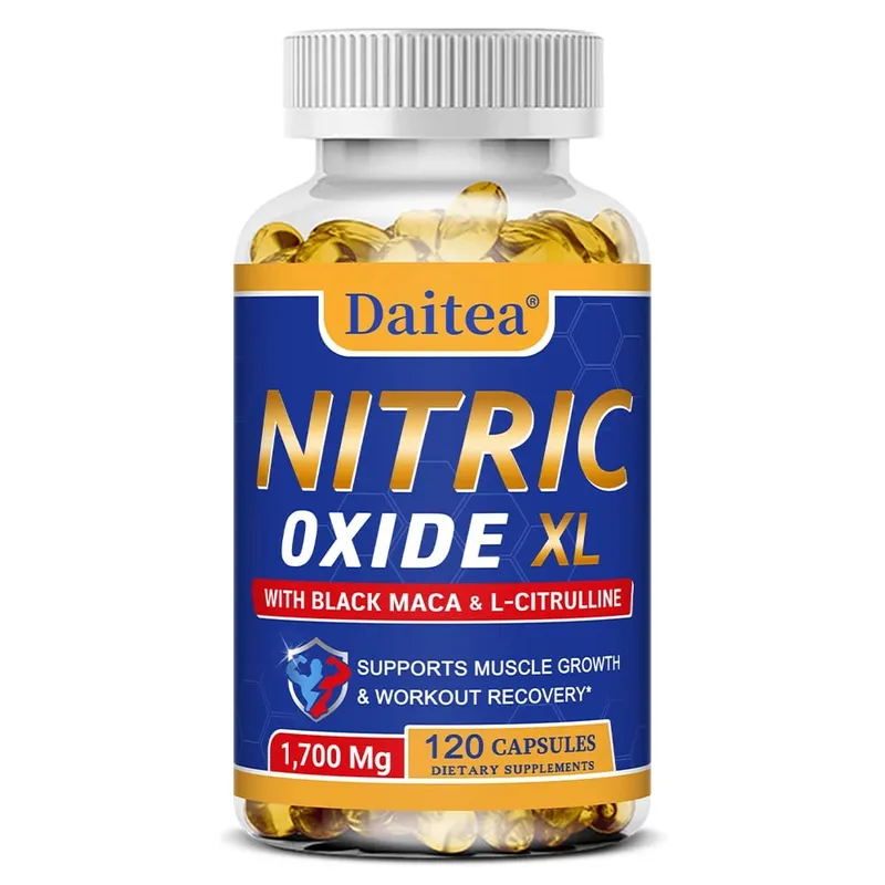Nitric Oxide - Men's Health Support Capsules Περιέχει εκχύλισμα ρίζας Maca σε σκόνη για ανάπτυξη και ενδυνάμωση των μυών