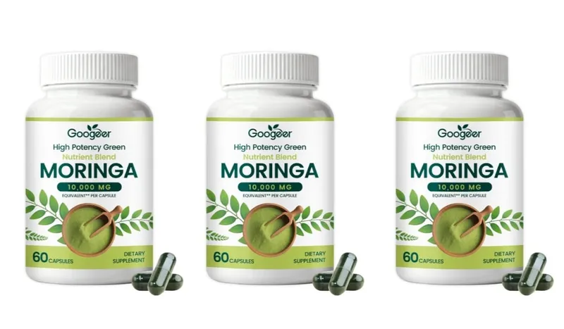 Prémium Moringa táplálékkiegészítő természetes levélkivonattal gyógynövényes tápformula a mindennapi wellness támogatásért 60 kapszula