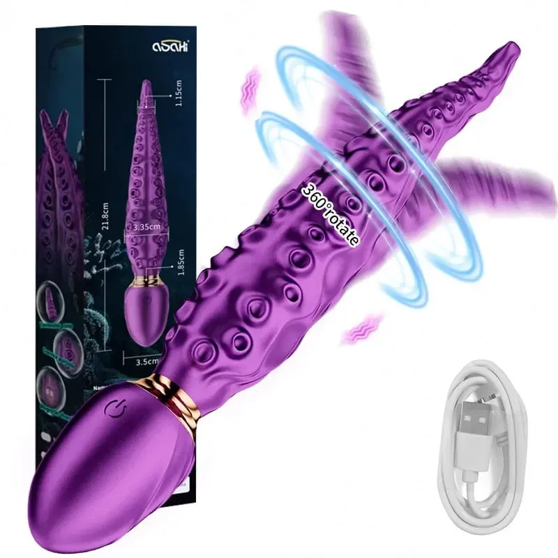 Περιστροφή 360° Δονούμενο τέρας Dildo Octopus Tentacle Clitoris Spot G-Spot Δονητές Θηλής Διέγερση Θηλών Παιχνίδια σεξ για ενήλικες γυναίκες — image 7