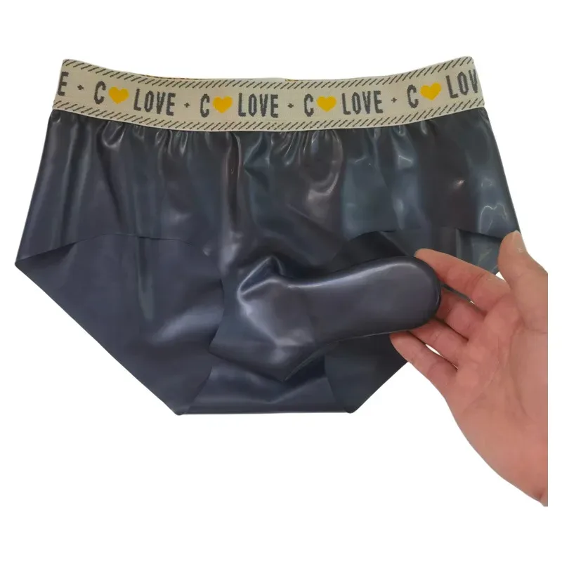 Gays Sexy Penis Sleeves Briefs for Men JJ Rubber Bag Hip Gun Bullet Separation Self Rolling Leak Proof Rubber Airplane Underwear — image 2