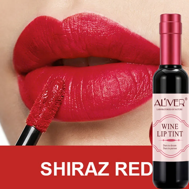 1 τεμ. Ματ Lip Gloss Σχήμα Μπουκαλιού Κόκκινου Κρασιού Σέξι Αντικολλητικό Κύπελλο Βελούδινο Ματ Γυμνό Υγρό Κραγιόν Γυναικείο Μακιγιάζ Lip Gloss — image 9
