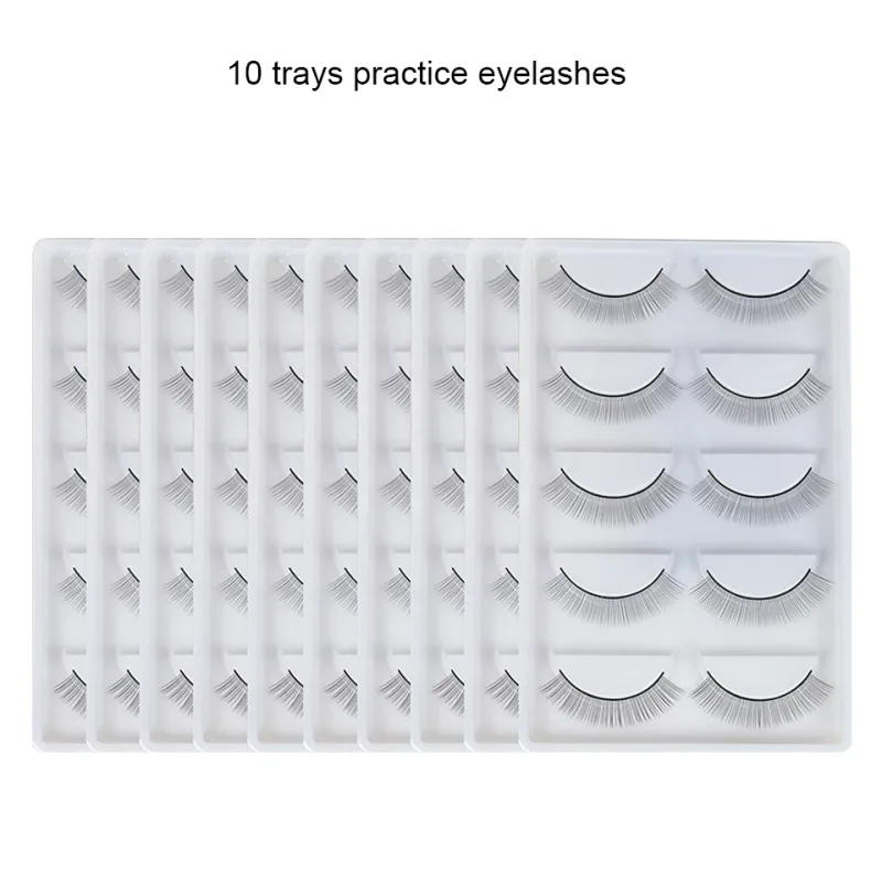 Χονδρική τιμή Εξάσκηση Lashing Eyelashes Mannequin Head Σετ εκπαίδευσης για αρχάριους Καλλυντικά Eye Lash Extension Supplies Mannequin