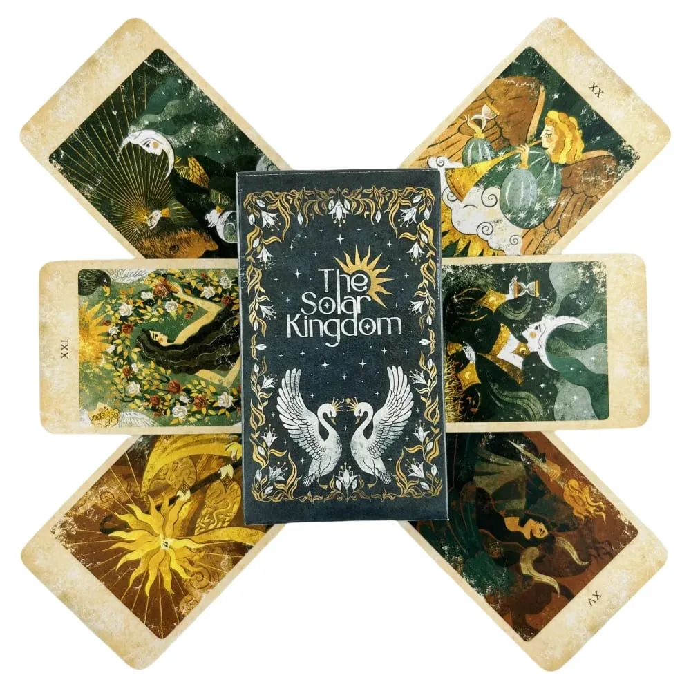 1/3/5 יחידות The Solar Kingdom Tarot Deck Oracle Set Divination English Editions Edition משחקי לוח סיטונאי — image 5
