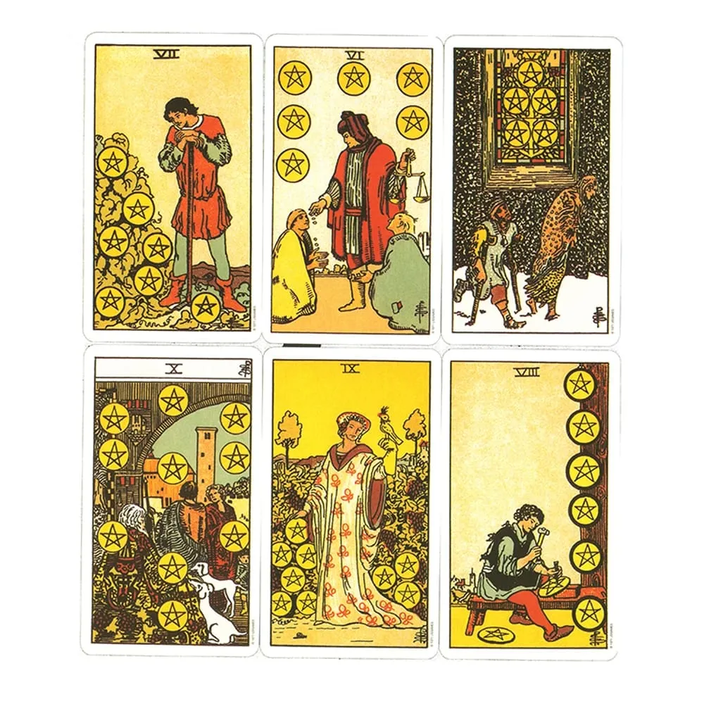 10.3*6 ס"מ מקורי Rider Waite טארוט חפיסת 78 יחידות קלפים למתחילים מהדורה קלאסית