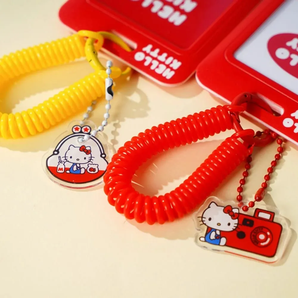 Γνήσιο Sanrio Hello Kitty Slide ID Όνομα ετικέτας Ταυτότητα Κάτοχος σήματος Καρούλι Περίπτωση άδειας εργασίας Προσωπικό Κάρτα εργαζομένων Δώρα κάρτας εργασίας — image 5