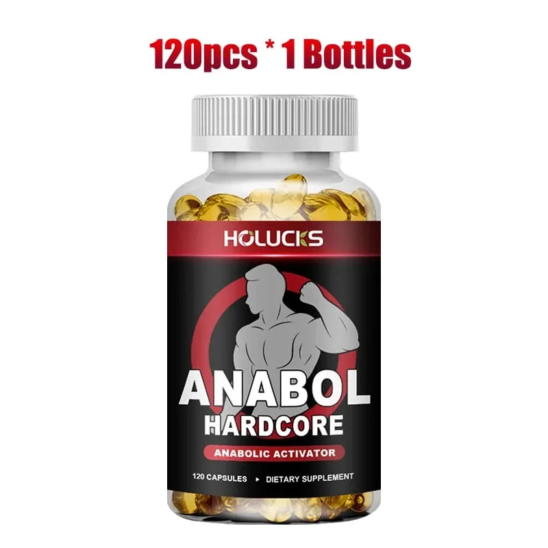 Anabol Hardcore Anabolic Activator Capsules Support Muscle Building Strength Gains & Fat Shredding for Athletes