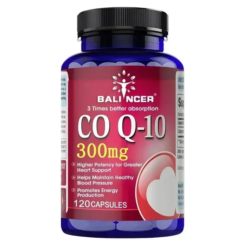 CoQ10 Κάψουλες 300 mg - Αντιοξειδωτικό Υψηλής Απορρόφησης Καρδιαγγειακή Καρδιά Ενεργειακή Υποστήριξη Vegan Non-GMO Χωρίς γλουτένη