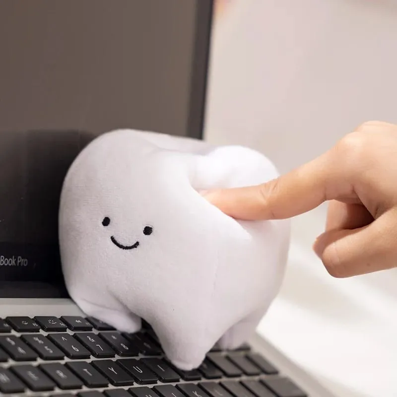 Χαριτωμένο Oral βελούδινο ανθρωπόμορφο παιχνίδι λευκή οδοντόκρεμα οδοντόκρεμα Οδοντόβουρτσα Smiling Plushie Decor Prop Δώρο — image 5