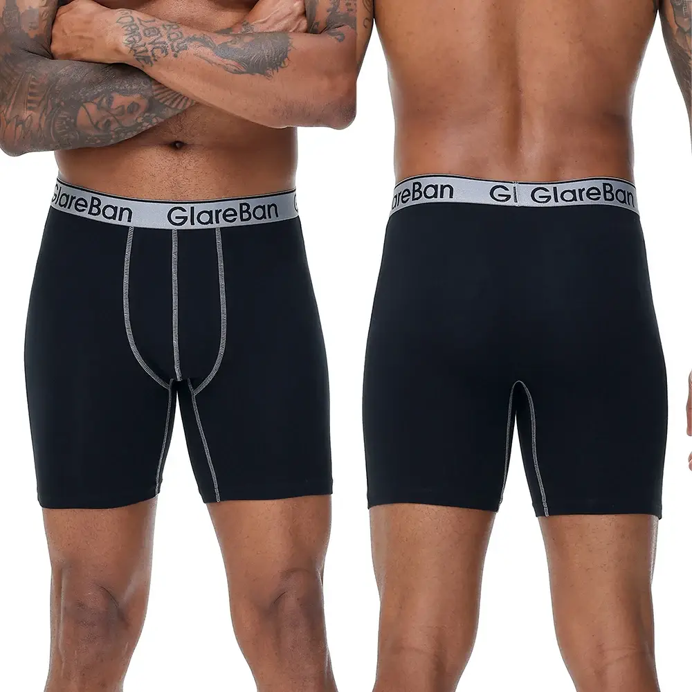 5 pz Set Mid-Lungo Casuale Boxer di Cotone Shorts Intimo Uomo Mutande Maschili per Gli Uomini Boxer Scivola Mutandine Morbide Slip di marca — image 4