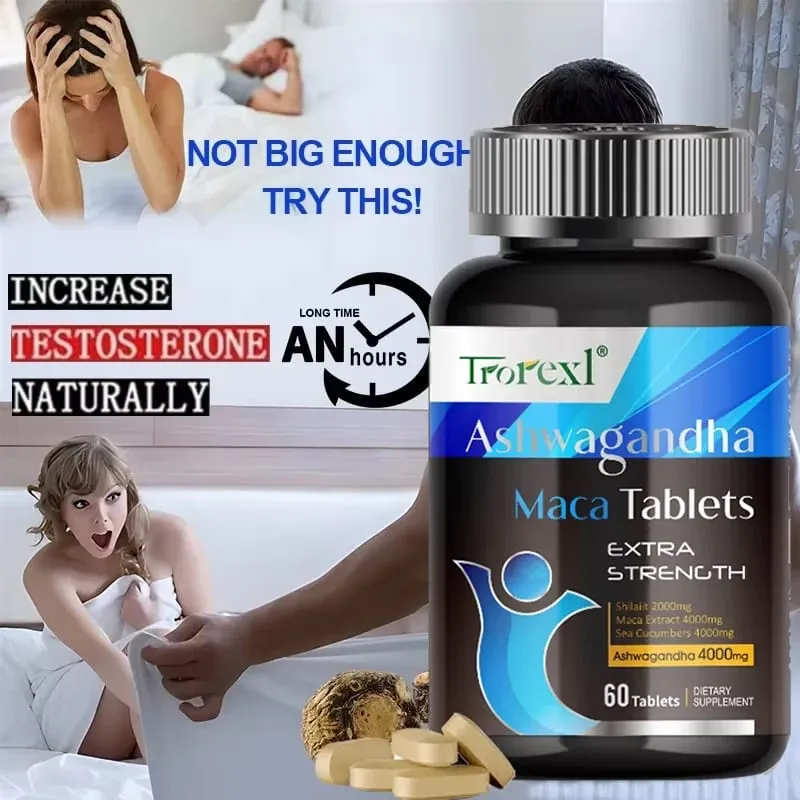 Ashwagandha Maca Tablets - Male Supplement - Endurance for Men