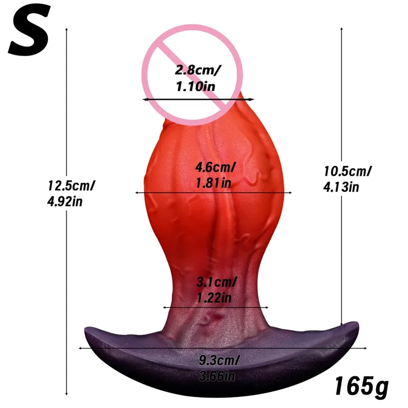 Ρεαλιστικό Dildo Big Knot Wearable πρωκτικό βύσμα υγρό βύσμα σιλικόνης κολπικό μασάζ προστάτη πρωκτού Παιχνίδια σεξ για ενήλικες για γυναίκες άνδρες — image 7