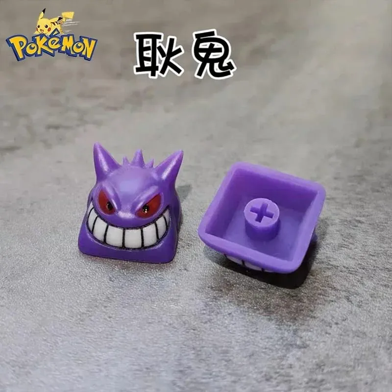Pokemon Anime Cute Tail Keycaps Pikachu Gengar Eevee Keyboard Cap for Cross Shaft Μηχανικό πληκτρολόγιο 3D Resin Keycaps Το καλύτερο δώρο — image 19