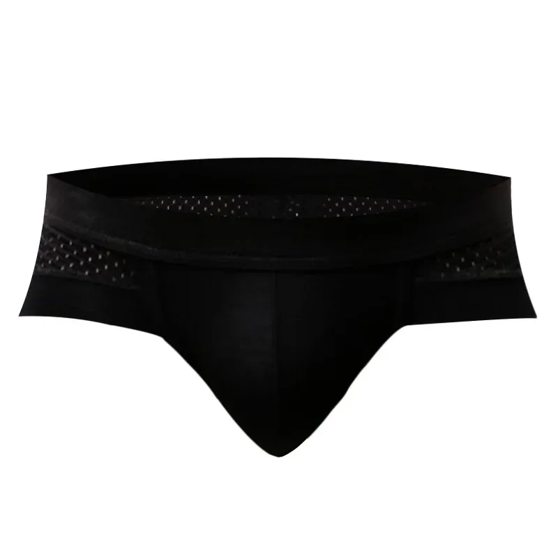 Solid color Sexy Mesh Leisure Motion Boys' Underwear Low-waisted No trace Quick Drying Fashion Cool and Refreshing Underpants — image 7