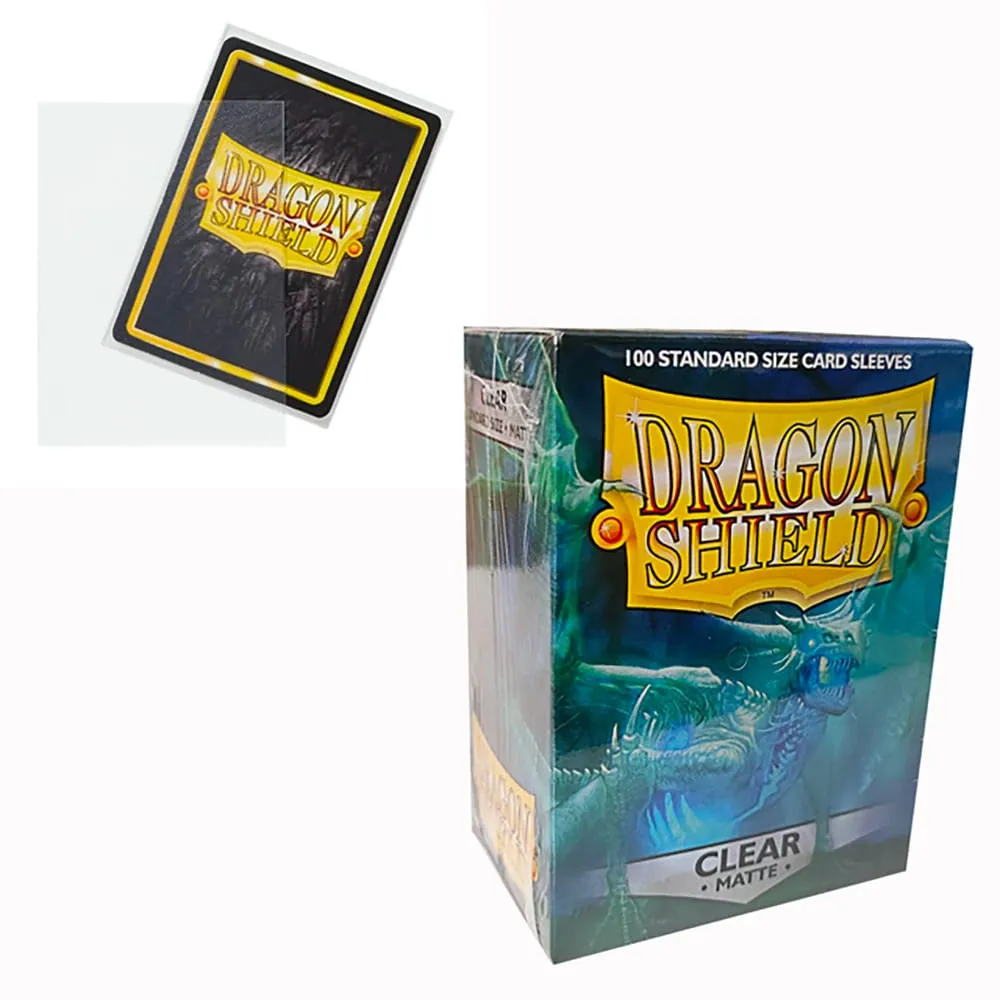 100 ΤΕΜ/BOX Τυπικό μέγεθος Dragon Shield Νέα μανίκια 63x88mm Διαφανή ματ καλύμματα για κάρτες επιτραπέζιων παιχνιδιών MTG/PKM Slevee — image 3