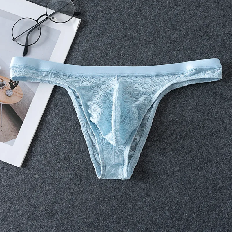 Men Thongs Briefs Jacquard Sheer Men's Underwear Sexy Accessories Hot Low Rise Pouch Very Hot Lingerie Breathable Underpants 3256810404028463