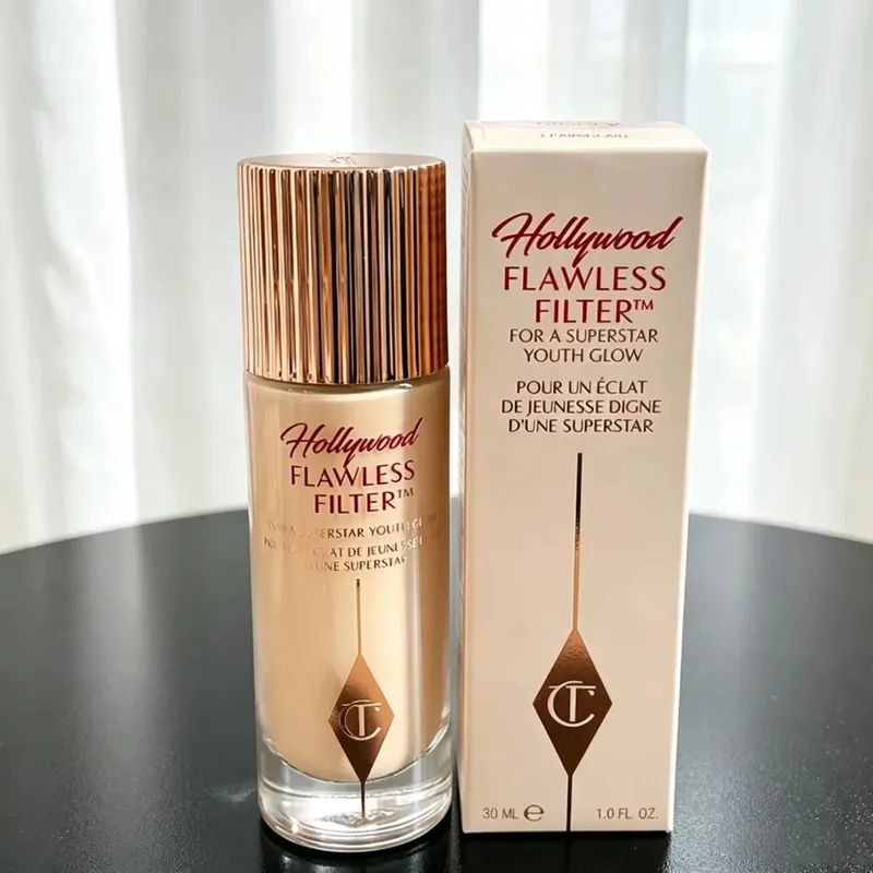 Charlotte Tilbury Liquid Contour Featherlight & Serum Foundation Luminous&Cream Blush Velvety αδιάβροχο, απαλό ανακατεμένο μακιγιάζ