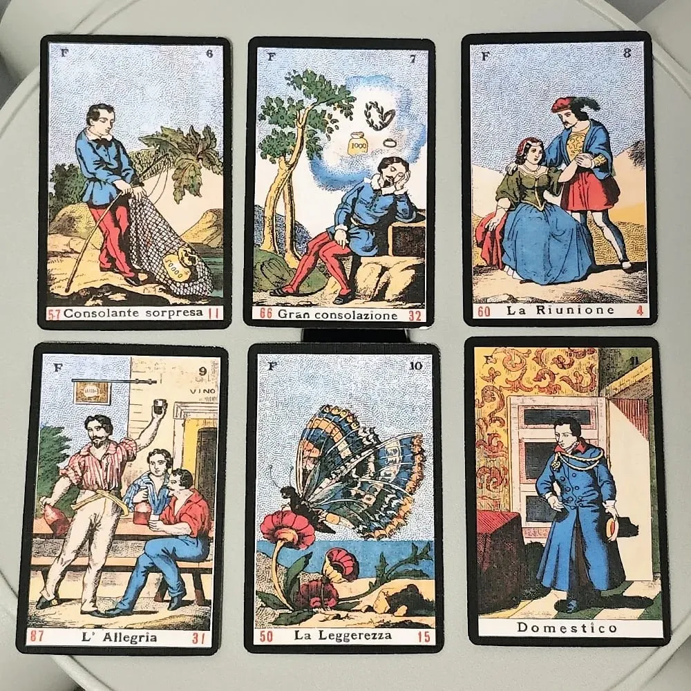 אורקל סיביל כרטיסים כל יום Oracle Deck Sibilla סיפון איטלקי למשחקי מסיבה משחקי קלפים מתנות לשנה החדשה 52 יח'\סט — image 3