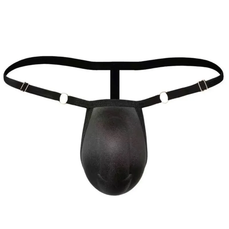 T-back Push Up Sponge Cup Pad Thongs Adjustable 3D Front Padded Briefs Seamless Low-waist Men Shapewear Men Panties Accessories — image 8