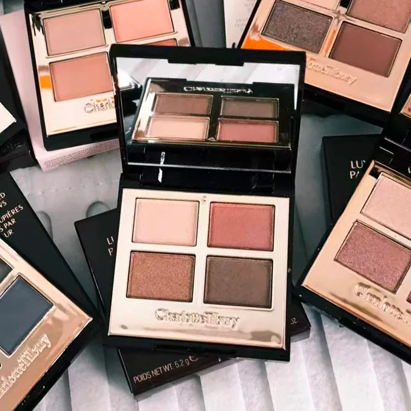 Charlotte Tilbury Four Color Palette Pillow Talk Eraggera Eyes Small Gold Tube Lipstick Easy To Apply Makeup Portable Cosmetics