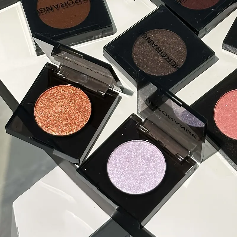 Herorange 16 Color Eyeshadow Palette Highlight Matte Shimmer Orange Brown Pink Champagne Waterproof Portable Festival Mak — image 6