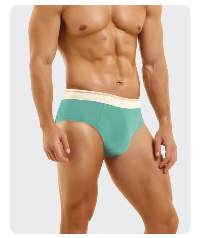 Men's pure cotton breathable and comfortable triangular underpants, mid-waist, skin-friendly and soft, teenagers' underpants 3256810188437944 — image 23