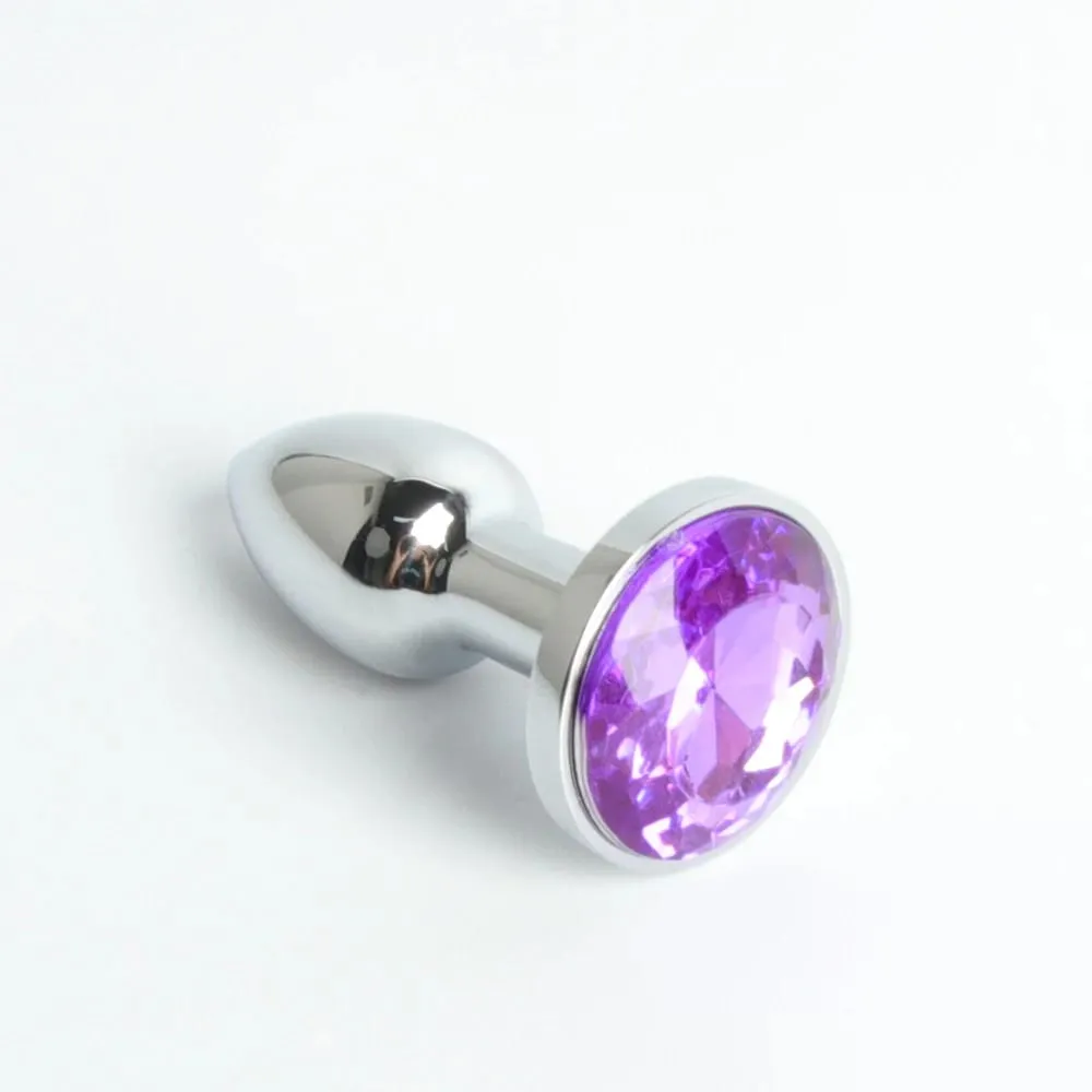 Mini Metal Anal Plug XXS Small Anal Dilator For Adult Men Women Butt Plug With Round Crystal Female Masturbation Anus Sex Toys — image 4