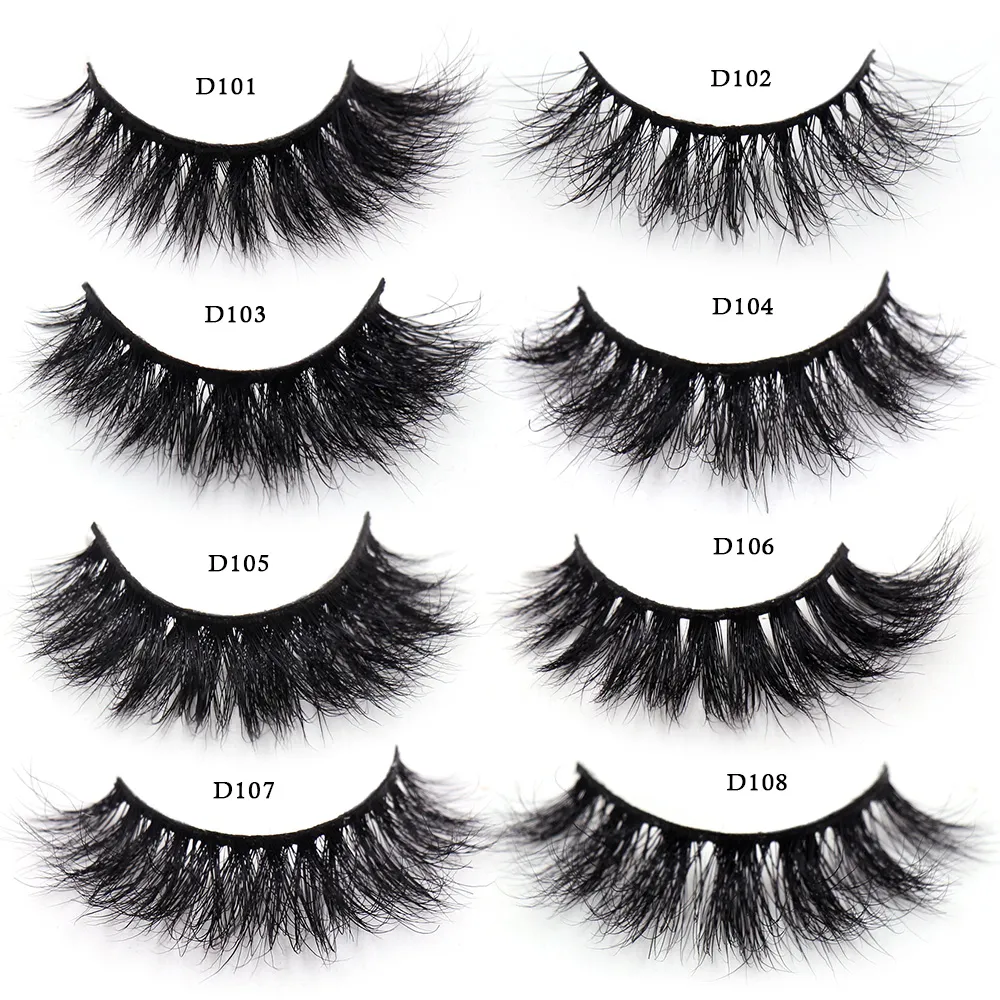 3D Mink Lashes Μαλακές τρίχες Ψεύτικες βλεφαρίδες Αφράτος όγκος Wispy Fake Lashes Extension Μακιγιάζ — image 5