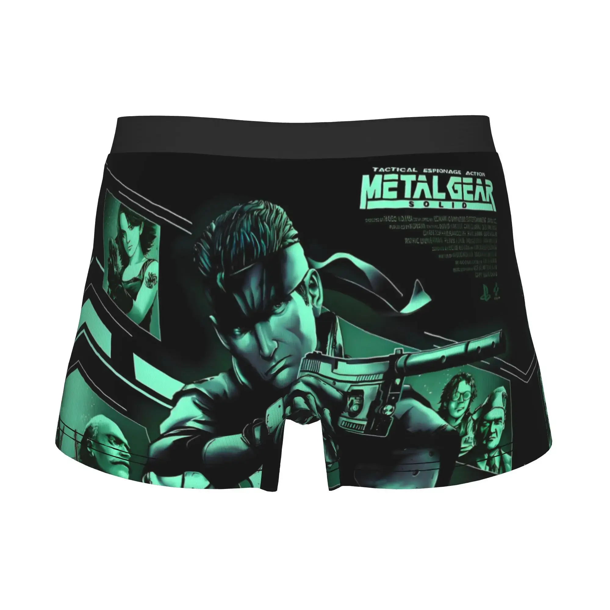 Male Fashion Metal Gear Soli Game Underwear Action Adventure Stealth Video Boxer Briefs Stretch Shorts Panties Underpants — image 4