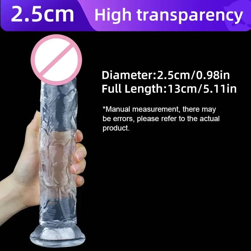 Transparent Big Dick 13 Sizes Realistic Jelly Dildo Women Gay Anal Sex Toys Soft Clitoris Vaginal Masturbators Penis Suction Cup — image 12