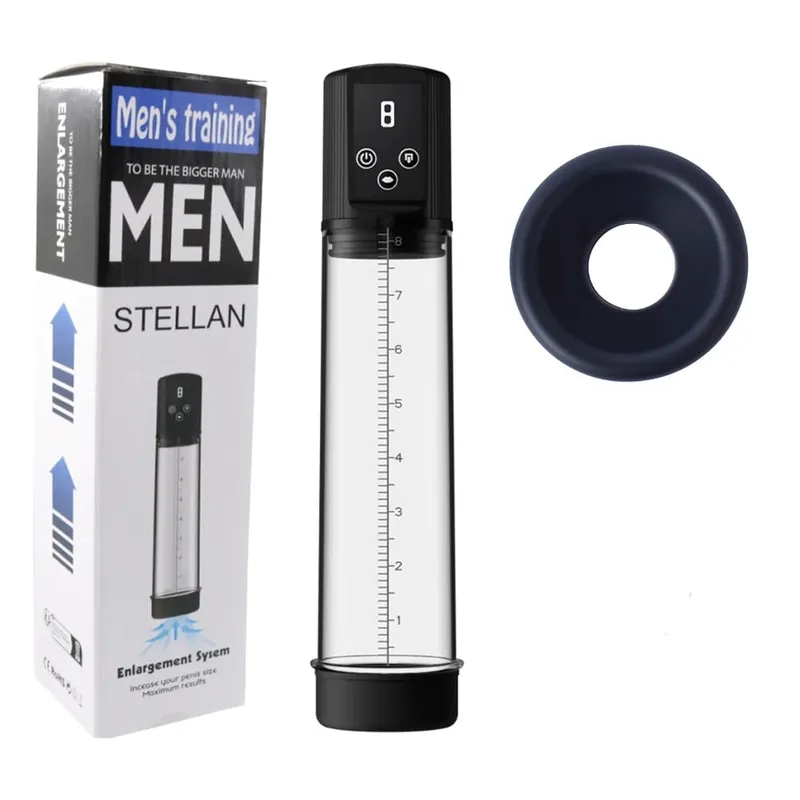 Automatic Male Masturbator Air Water Extender with 9 Training Pressure and 4 Suction Modes Adult Sex Toys for Men Erection