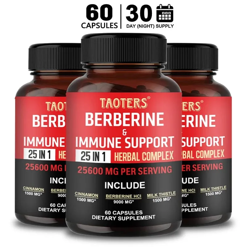 Οι κάψουλες Berberine περιέχουν κανέλα Κεϋλάνης και γαϊδουράγκαθο για να υποστηρίξουν την ισορροπία της γλυκόζης στην υγεία του ήπατος την πέψη και την απώλεια βάρους