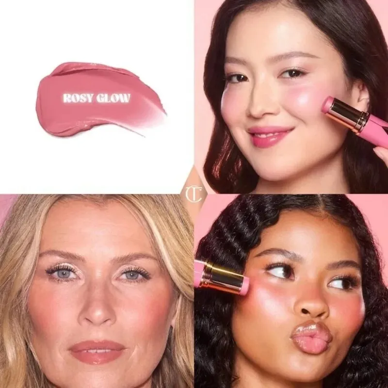 Charlotte Tilbury Liquid Contour Featherlight & Serum Foundation Luminous&Cream Blush Velvety αδιάβροχο, απαλό ανακατεμένο μακιγιάζ