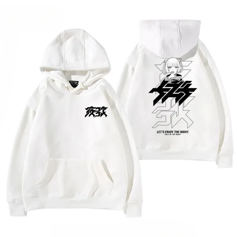 Y2K Anime CALL OF THE NIGHT Nazuna Nanakusa Funny 까마귀 힙합 그래픽 스웨터 Poleron Hombre Street Harajuku Tracksui