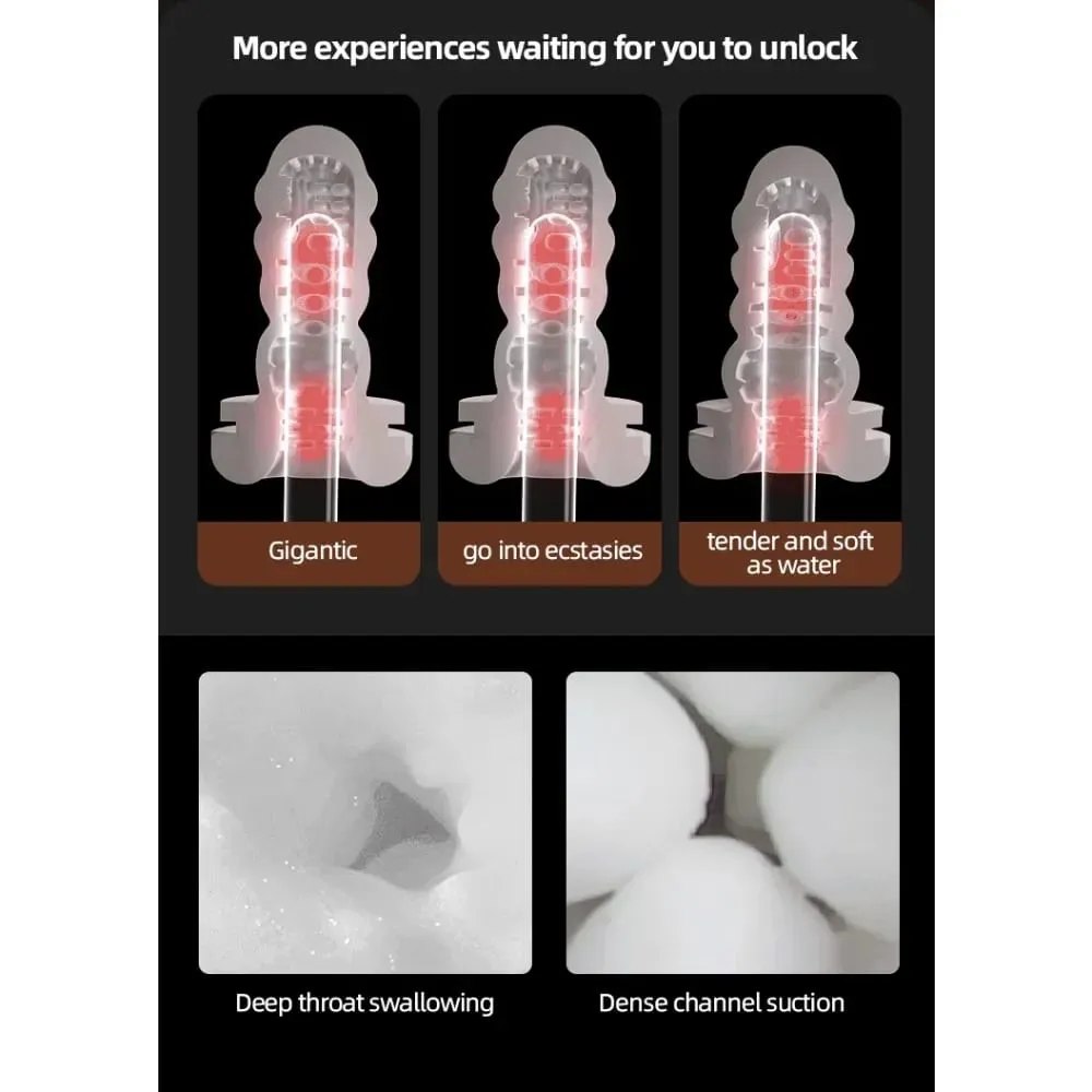 Masturbation Cup for Men with Electric Telescopic Automatic Telescopic Piston Pumping Masturbation Device Adult Sex Toys — image 6