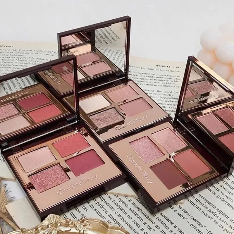 Σετ μακιγιάζ CT Highlighters Lip Blam 4 Color Eyeshadow Palette Lip Gloss Lip Blam Σετ μαξιλαριού Talk Φυσικά καλλυντικά μακράς διαρκείας