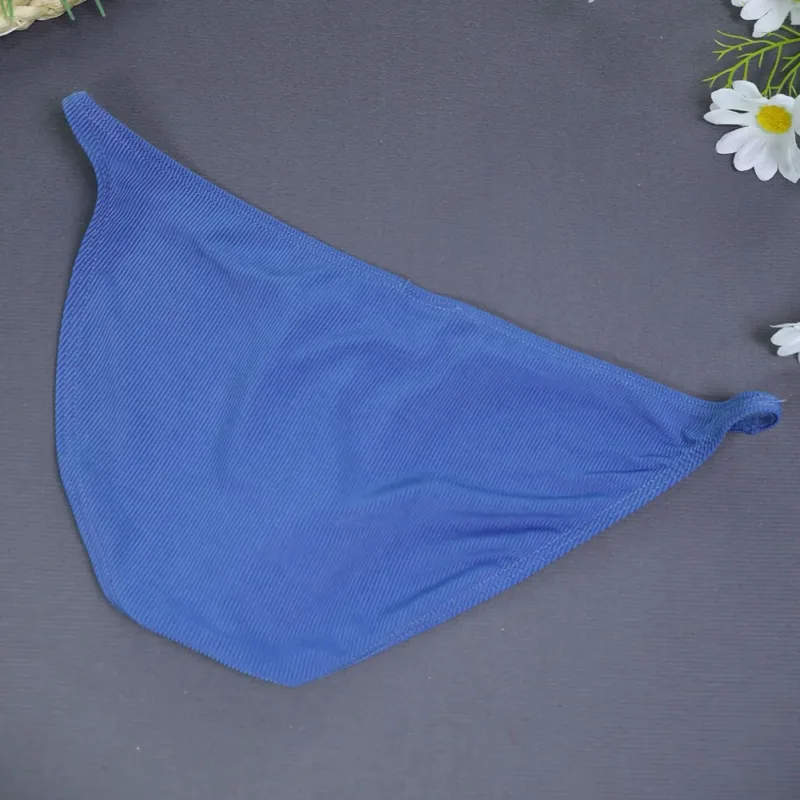 Men Fashion Ribbing Sexy High Fork Underwear Briefs U Convex Pouch Low Rise Man Comfortable Underpants Quick-drying — image 11