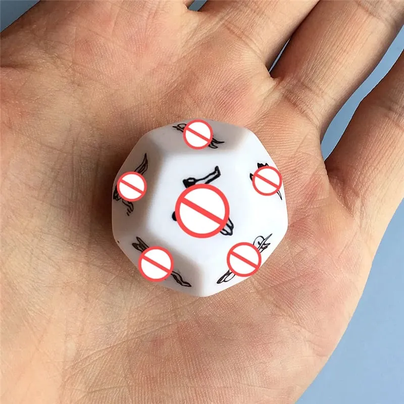 Sex Toys For Couples Women Adult Game Funny Sex Dice 6/12 Sides Romance Love Humour Gambling Erotic Crap Dice Bar Christmas Gift — image 3