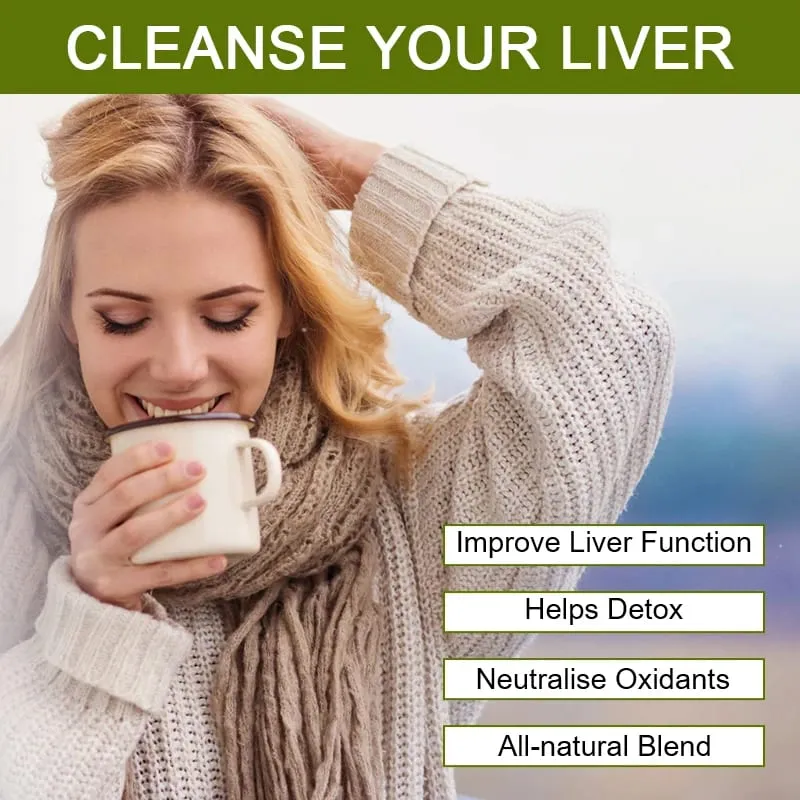 Liver Detox Natural and Organic Herbal Support Clearing Away Heat Detoxifying Tea for Repair Body Fat Metabolism System — image 4