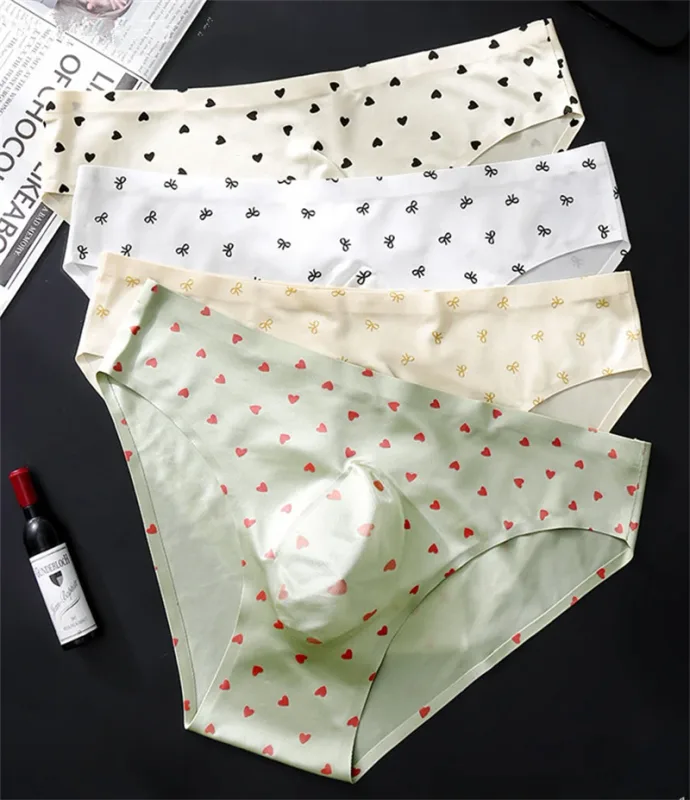 3D space capsule sexy men's underwear ice silk one-piece cuecas masculino cute print cueca adults 18 plus size ropa interior — image 2