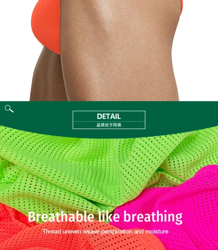 Men's Nylon Blend Mesh Breathable Briefs Horn Splice Letter Embossed Wide Elastic Waistband Fluorescent Color Sexy Underwear — image 22