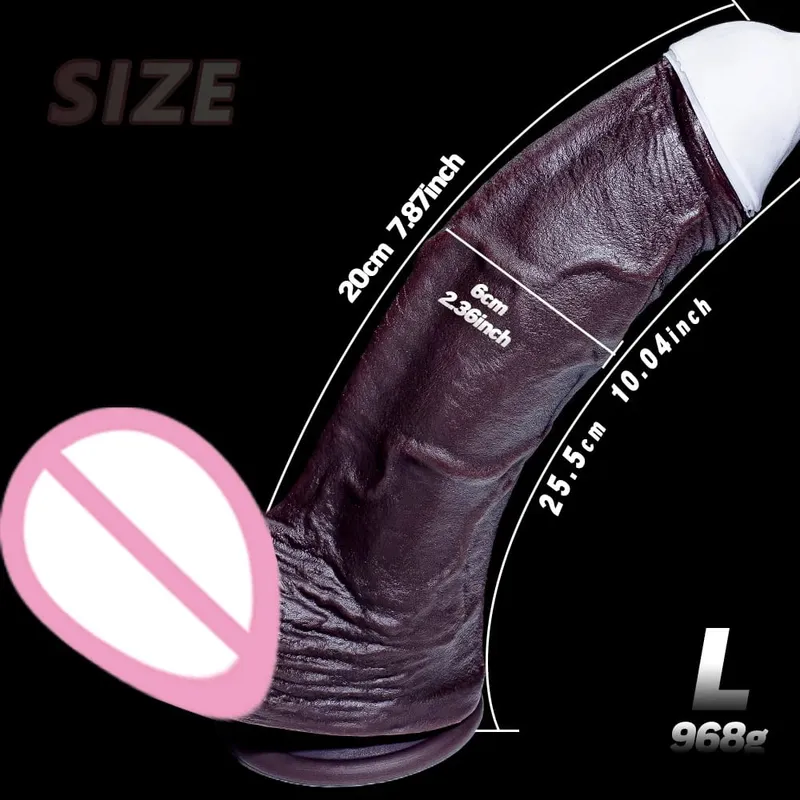 Νέο ρεαλιστικό μαλακό διπλό σιλικόνης Big Dildo κολπικό αυνανισμό βεντούζα πορνό Dick γυναίκα πρωκτικό σεξ παιχνίδι 2χρωμων πέους 6 μεγεθών — image 8